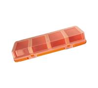 Mallette pour pièces de garage, boîte à couvercle transparent en 4 sections avec fermeture, adaptée à l ' établi de garage et tri d ' articles ménagers