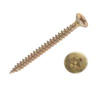 Mallette professionnelle de 1 400 vis à bois à double tête fraisée PZ Goldscrew