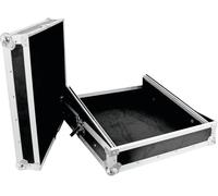 Mallette Roadinger MCB-19 avec poignée de transport noir, argent aluminium, bois