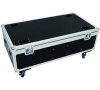 Mallette Roadinger Roadinger ML-56/ML-64 avec poignée de transport, avec roulettes noir, argent aluminium, bois