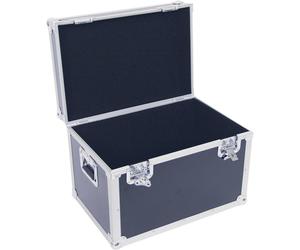 Mallette Roadinger Transportcase avec poignée de transport noir, argent aluminium, bois