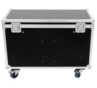 Mallette Roadinger Transportcase DMH90/150/DMB60/PLB230 avec roulettes, avec poignée de transport noir, argent aluminium, bois