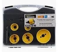 Coffret de 5 scies trépans HSS DIAGER