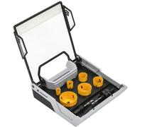 Mallette scies cloches bimétal PEUGEOT 8 pcs + 2 centreurs Usage Courant , Conditionnement x 8 pcs