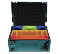 Mallette Système MAKPAC 2 - Makita - Insert Boîtes Couleur - Couvercle Mousse