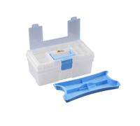 Mallette transparente avec couvercle à compartiments