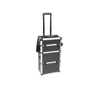 Mallette Trolley En Aluminium - Noir - 370 X 270 X 670 Mm