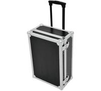 Mallette universelle Omnitronic 3012622A avec poignée de transport, poignée télescopique noir, argent aluminium, bois, acier, Chrome