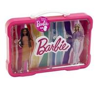 Mallette vitrine Barbie - 5808 - Pour 6 poupées avec fermoir lumineux - Des 3 ans Rose G