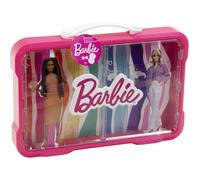 Mallette vitrine Barbie - KLEIN - 5808 - Pour 6 poupées avec fermoir lumineux - Dès 3 ans
