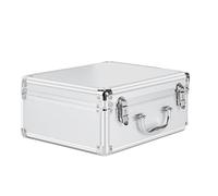 Mallettes latérales rigides, étui en aluminium résistant, valise à outils de précision au design avec poignée, boîte de rangement intégrée en éponge avec design de ma, Un, Fare riferimento alla