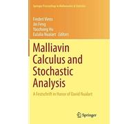 Malliavin Calculus And Stochastic Analysis