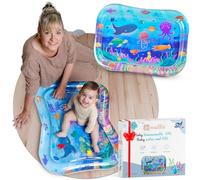 Mallie® Tapis d'Eau Bébé Éveil XXL, Tapis de Jeu Bébé et Tapis d'Éveil Bébé pour Tummy Time Bébé - Centre d'Activités: Jeux d'Éveil Bébé 0-6 Mois & Jeux Bébé 0-3 Mois. Tapis Gonflable Fille Garçon