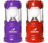 MalloMe Ensemble de lanternes de camping portables à piles pour la maison et l'extérieur, la survie en tempête - Lampe torche de tente, panne de courant, lampe LED (piles rechargeables non incluses)