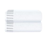 MALLONI HOME Lot de 2 serviettes de bain surdimensionnées en coton de 71,1 x 139,7 cm - Ultra absorbantes, compactes, à séchage rapide, légères, idéales pour salle de sport, voyage, camp, piscine -