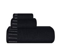 MALLONI Home Lot de 3 Serviettes en Coton Ultra Douces, compactes et légères - Contient des Serviettes de Bain 71,1 x 139,7 cm, des Serviettes 40,6 x 61 cm et Une débarbouillette de 30,5 x 30,5 cm,