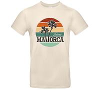Mallorca Baleares Palmen T-shirt pour homme Motif île préférée des vacances, naturel, S