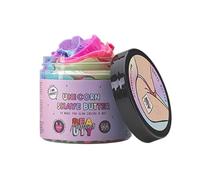 Mallows Beauty Beurre de rasage licorne, soulage et hydrate la peau, protège contre les irritations, résultats durables, pour tous les types de peau, 150 g