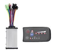 Malloy 1 Set ABS S810 E-Bike Compteur LED Affichage + 36V 350W Contrôleur d'onde Sinusoïdale pour Vélo Électrique Compteur De Vélo Électrique 5PIN