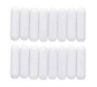 Malloy 16 Pcs PTFE Agitateur MagnéTique MéLangeur Barre D'Agitation Tige D'Agitation Barre de Plaque D'Agitation MagnéTique, Bâton D'Aimant de Plaque D'Agitation (30 Mm / 1,18 Pouce)