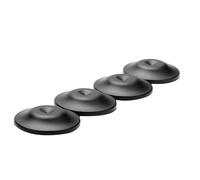 Malloy 4 Pcs Amplificateur Haut-Parleur Pieds Pointes Tampons Pièces de Rechange Haut-Parleurs Amplificateur Enregistreur Pieds Pad Noir