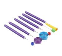 Malloy 6 Pièces Outils de Quilling de Papier Kit à Fente Outil de Broche de Quilling de Papier en Acier Inoxydable Outil de Projet de Fabrication de Cartes en Papier pour Bricolage