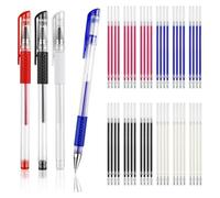 Malloy 8 Stylos Effaçables à la Chaleur pour Tissu avec 64 Recharges, Stylos de Marquage de Tissu pour Couture, Matelassage, Broderie, Couture