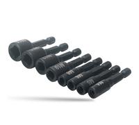 Malloy 8pièces Adaptateur de Douille de Taraud 1/4 Pouce Tige Hexagonale Vis à Métaux Outil de Filetage Métrique pour Perceuse Électrique -M16
