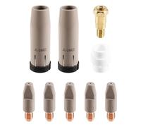Malloy 9 Pièces 24KD Buse de Protection de Revêtement 0,8 mm Support de Buse de Gaz de Torche MIG de Torche de Soudage MIGMAG 24KD