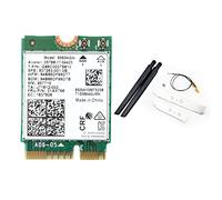 Malloy 9560NGW Carte WiFi avec Antenne 1730Mbps sans AC 9560 2.4G+5G BT 5.0 802.11Ac M.2 CNVI 9560NGW Adaptateur de Carte WiFi A