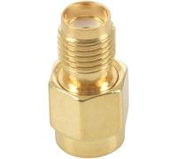 Malloy Adaptateur Coaxial Coaxial 2PCS SMA à RP-SMA Mâle