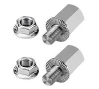 Malloy Adaptateur D'Attelage du Moyeu de Vélo, Adaptateur D'Essieu M10X1.0, Ensemble de Connecteurs de Remorque de Bande-Annonce Universel