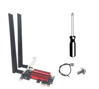 Malloy Adaptateur PCI-E 9256 Mbps 7 PCI-E QCNCM865 Kit de Réseau sans Tri Band 2,4G / 5G 6GHz BT5.4 Desktop pour Win10 / 11