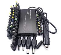 Malloy Adaptateur Secteur Universel 12V-24V Chargeur de Voiture RéGlable Chargeur Domestique USB12V Alimentation 100W 5a Ordinateur Portable avec Connecteur CC 38 PièCes