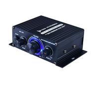 Malloy Amplificateur Audio Stéréo Numérique HiFi Mini 400W 12V pour Voiture et Maison AK170