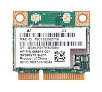 Malloy BCM943228HMB Carte Réseau Double Fréquence Carte Réseau sans Carte WiFi Double Bande 300Mbps Bluetooth4.0 802.11A/B/G Mini PCI-E Adaptateur WLAN pour Ordinateur Portable