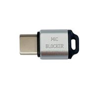 Malloy Bloqueur de Microphone MIC pour Tout Appareil USB C. Ordinateur Portable, Smartphone, Tablette. Couleur : Argent.