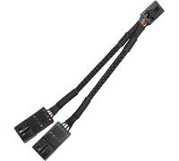 Malloy Câble D'Extension D'Éclairage RVB Câble Répartiteur 1 à 2 4 Broches Mâle à Double Utilisé pour Le Câble Adaptateur Répartiteur de Moyeu de Ventilateur