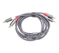 Malloy Câble StéRéO, [6 Pieds / 1,8 M, Double Blindé Plaqué Or] Câble Audio StéRéO Mâle à Mâle pour CinéMa Maison