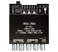 Malloy Carte D'Amplificateur de Caisson de Basses Bluetooth 5.0 -TB21 50Wx2 + 100W 2.1 Canaux Audio Stéréo Module D'Ampli de Basse Prenant en Charge Le Contrôle par Application, Fabrication Soignée