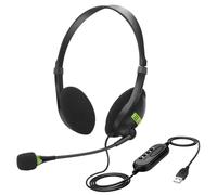 Malloy Casque Filaire USB avec Microphone Antibruit in-Control Business Comfort Écouteur pour Chat Logiciel Installation Facile Facile à Utiliser