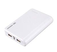 Malloy Chargeur USB Portable 5V 2A 18650 BoîTe de Batterie de Banque d'alimentation pour Smartphone Iphone6 Couleur: Blanc