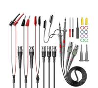 Malloy CKT014 Sondes D'Oscilloscope Universelles avec Kit D'Accessoires 100 MHz 1x 10x avec Leads de Test BNC avec Sonde de Piercing