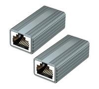 Malloy Connecteur RJ45 10 Gbit/S vers, Extension de Réseau Gigabit pour Adaptateur de Câble Ethernet Cat8 Cat7 Cat6 Cat5, 2 Pièces
