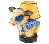 Malloy Lampe de Chevet en Forme de Vache 3D HighlandCow Design Lampe de Table de Chevet en Forme d'animal Lampe de Table Occidentale en Forme de Vache Lampe de Table HighlandCow