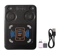 Malloy Lecteur de Carte à Puce NFC RFID Duplicateur ID IC 13,56 MHz 125 KHz 250 KHz 375 KHz Clone de Jeton RFID sans Contact