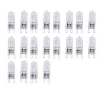 Malloy Lot de 20 Ampoules HalogèNes G9, Lampes HalogèNes Transparentes 60 W à Intensité Variable, Blanc Chaud 2800 K pour Lustres, Pendentifs, LumièRes de Paysage