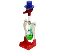 Malloy Oiseau à Boire Transparent avec Mouvement Perpétuel Fluide, Boisson D'Équilibre, Oiseau D', Éducatifs Non-Stop pour Enfants, C
