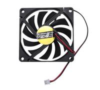 Malloy Ventilateur de Refroidissement à Connecteur 2 Broches de 80 Mm, Basse Pression, pour Boîtier D'Ordinateur PC, Refroidisseur de CPU, Radiateur