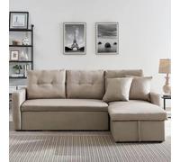 Malmo - Canapé D'angle 4 Places Convertible Beige